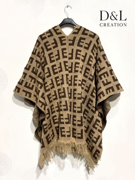 ROXANA PONCHO SCARF ( dl1902 ) - camel