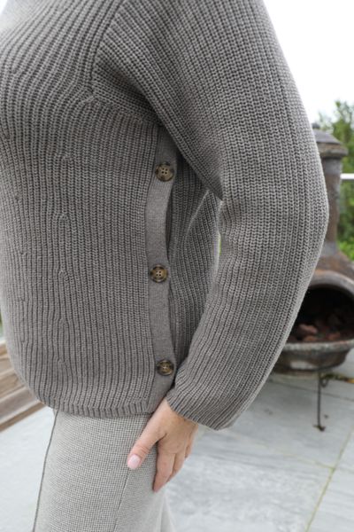 OUI - HEDDA JUMPER ( 89190 ) - smoky taupe