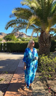 Hovedbilde Maldives Kaftan – Aqua Blue 