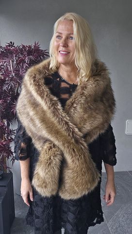 Hovedbilde SECRET FUR STOLA – 180 cm - brown
