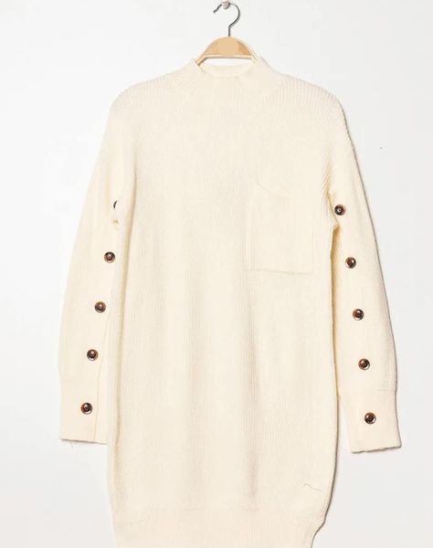 DAKOTA KNIT DRESS - Off White - (2330-3422) - LEVERING CA. 25 august