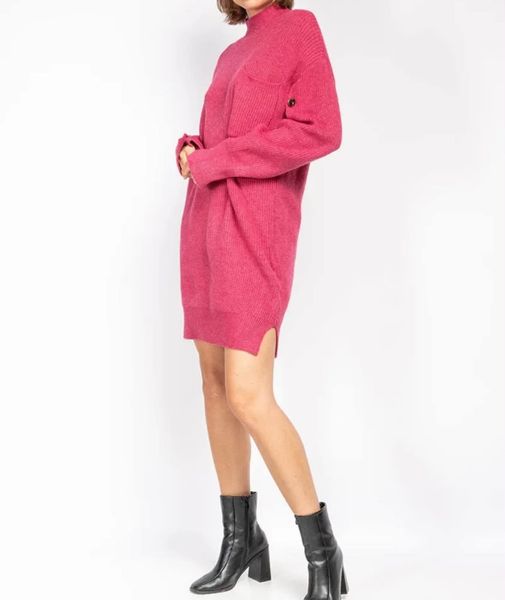 DAKOTA KNIT DRESS - Pink - (2330-3422) - LEVERING CA. 25 august
