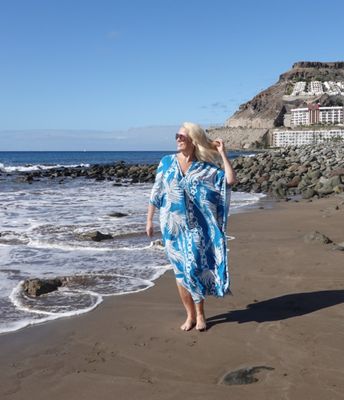 Hovedbilde Capri Kaftan – Deep Sea Green 