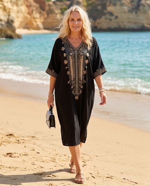 Cannes Kaftan – SHORT - Rose&nbsp;Gold - ca.15 juni levering