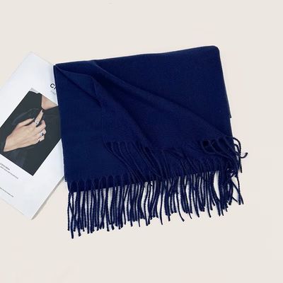 Hovedbilde SOFT DRAPE SCARF -  m&oslash;rk bl&aring;