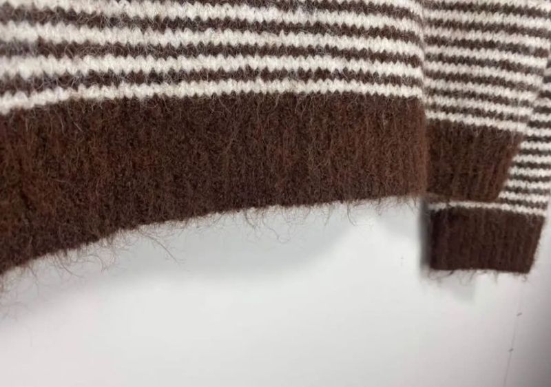 Elodie Striped Cardigan (1195-2099) - Brown - ca. 25 august levering