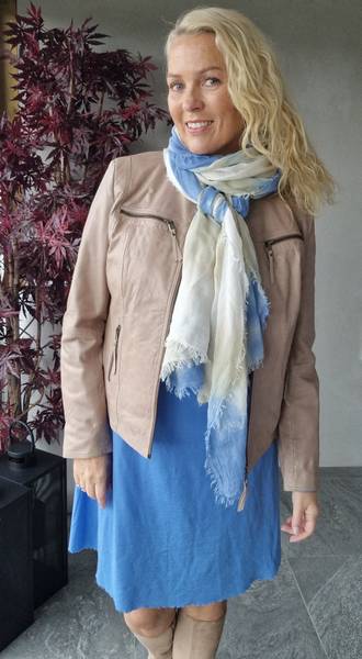 By Basics - DRESS A - LINE ( 7032 )  - milky blue ( turkis )- 1 stk XL