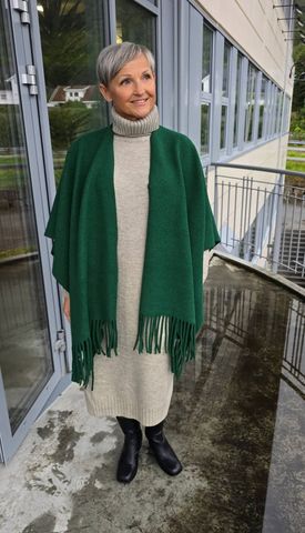 Hovedbilde Talisa Fringe Scarf (P08-B) - Emerald Green