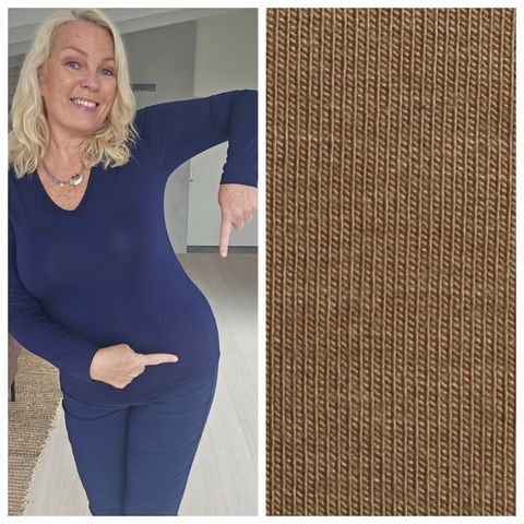 Hovedbilde Secret Long Sleeve – V-neck - golden beige ...