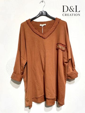 Hovedbilde AMORE LOUNGE TOP - brick red