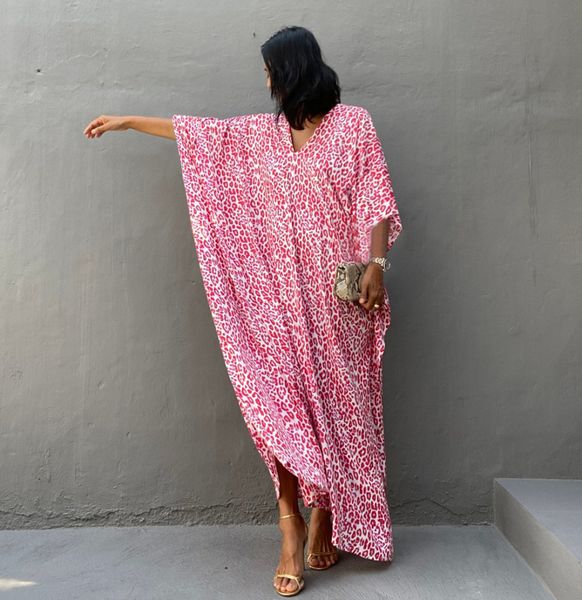 SAMIRA KAFTAN – RED & OFFWHITE 
