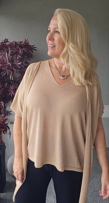 Hovedbilde SOLENA LUREX CARDIGAN ( dp13034 ) - camel