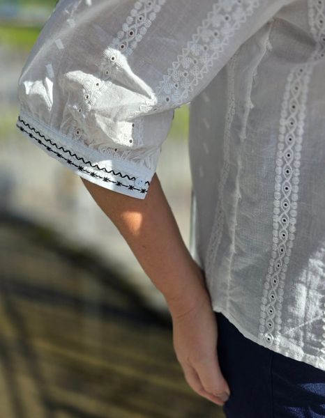 MYKONOS BLOUSE (9792-3296 ) - White -