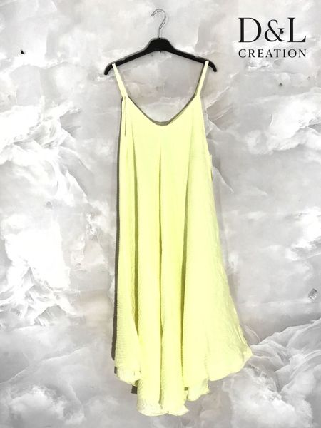 Bellagio Strap Dress (xdj25088 ) - yellow