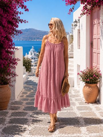 Hovedbilde SOL&Eacute;A STRAP DRESS ( xdj26157 ) - old pink
