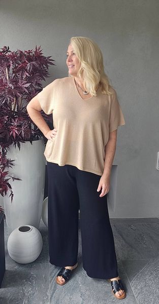 SOLENA LUREX TOP ( dp13030 ) - camel