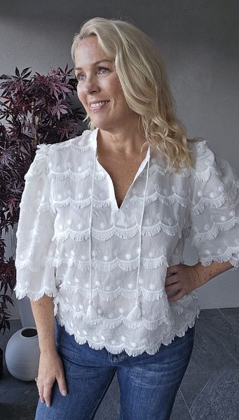 Fiorella blouse ( 7481 ) Rue de Femme - kun  large