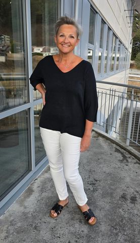 Hovedbilde ALINE PANTS - white - levering ca. 15 april