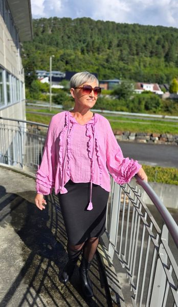 ROSALINE BLOUSE (G002) ONE SIZE - Fuschia 