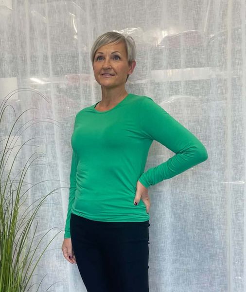 Secret Long Sleeve – Round Neck - emerald green