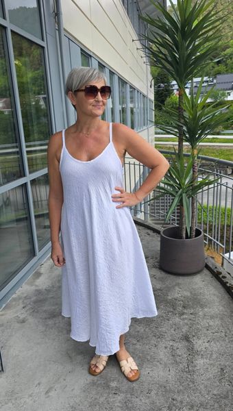 Bellagio Strap Dress (xdj25088 ) - white