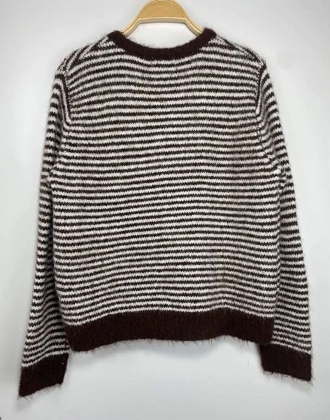 Elodie Striped Cardigan (1195-2099) - Brown - ca. 25 august levering
