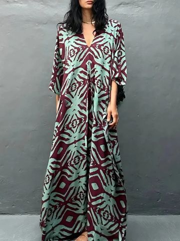 Hovedbilde LOJA KAFTAN – BURGUNDY MINT