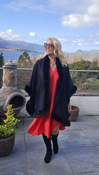 MELINA long linen dress BC - red - kun s/m