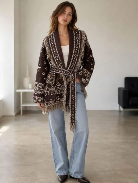 TUVA CARDIGAN ( lu2532-2021 ) - chocolat - levering ca.16 okt