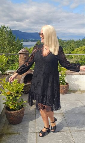 Hovedbilde  Thalia V-Neck Lace Dress ( short )  - black - 1 ...