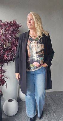 Hovedbilde AVA LONG BLAZER - black - ca.15 sept.levering