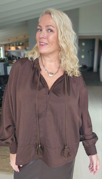 INCANTO BLOUSE - copper brown 