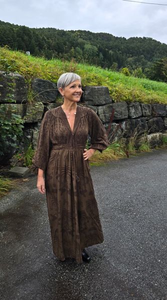 GABRIELLA DRESS –  brown - levering ca.15 oktober