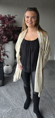 Hovedbilde PAHIESA KASHMIR SJAL - beige