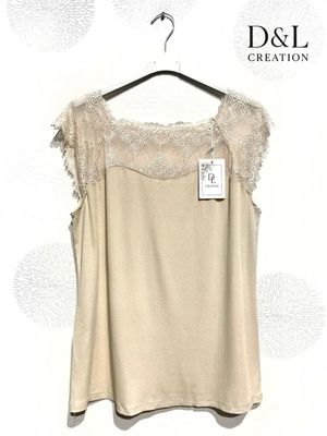 Hovedbilde FEMME LACE TOP (BSQ6290)&nbsp;- beige