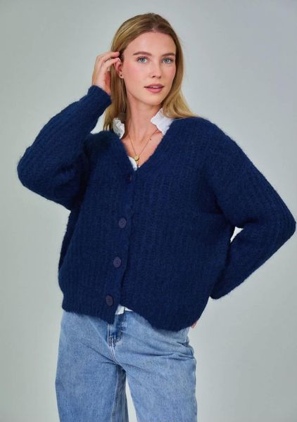 TUSCAN CARDIGAN (RM5003) ONE SIZE - Blue - ca 25. august levering