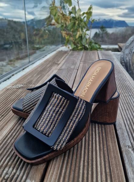 NOA HARMON- KOS SANDAL (9262-67) black cuero - 1 stk 36