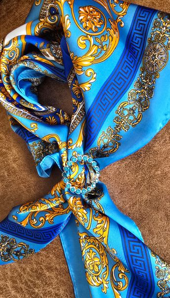SKJERFRING MED RHINESTONES - turkis
