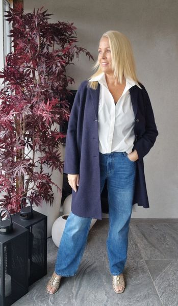 MAYSON Coat - OUI - dark blue ( marinebl&aring; 5742 ) 
