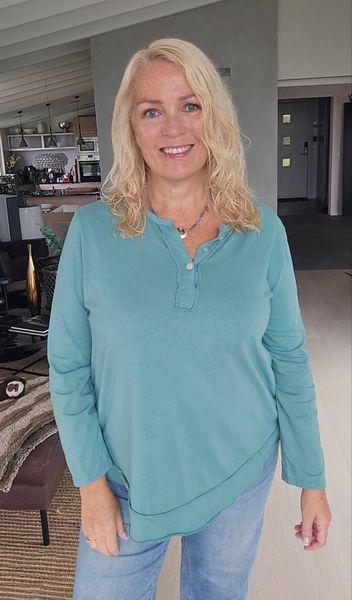 MARLIE TUNIC  ( t178 ) - aqua